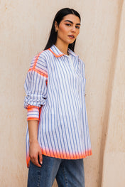 Stripped Sprayed Shirt
