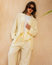 Draped Tailored Set - Butter Yellow