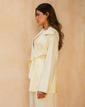 Draped Tailored Set - Butter Yellow