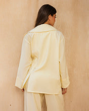 Draped Tailored Set - Butter Yellow