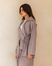 Draped Tailored Set - Taupe