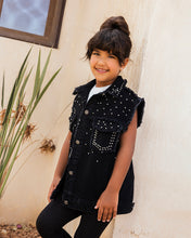 Stud-Storm Denim Vest - Kids