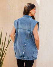 Button Back Denim Vest - Adults