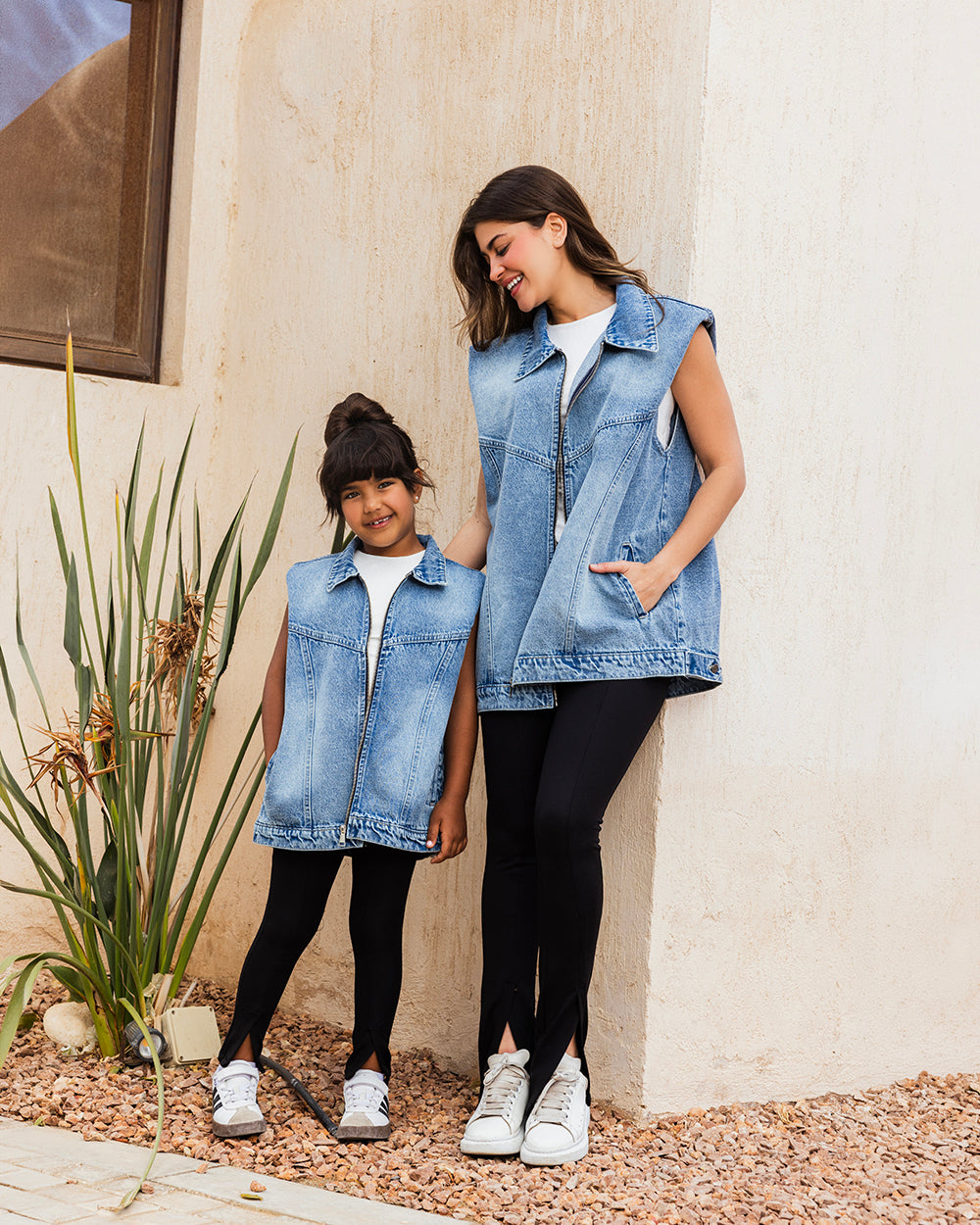 Button Back Denim Vest - Kids
