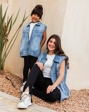 Button Back Denim Vest - Kids