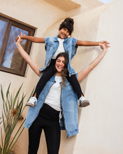Button Back Denim Vest - Kids