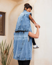 Button Back Denim Vest - Kids