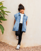 Button Back Denim Vest - Kids