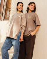 Basic Washed Cafe With Diamond T-Shirt - Adults