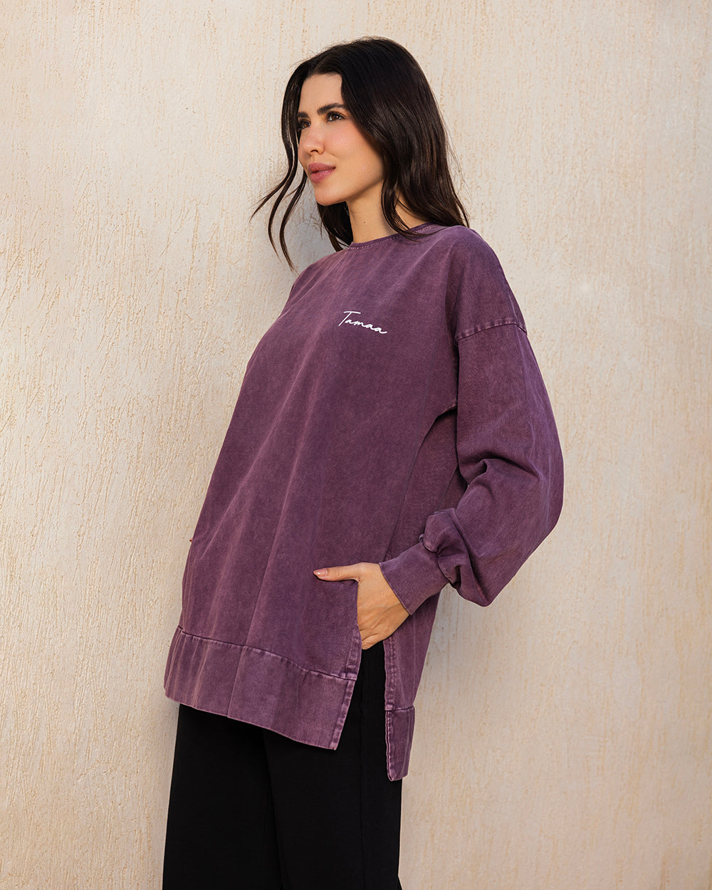 Burgundy Crew T-shirt - Adults