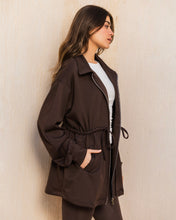Soft Cinched jacket - Brown