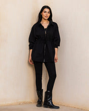 Soft Cinched jacket - Black