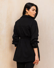 Soft Cinched jacket - Black