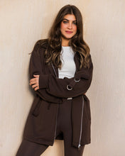 Soft Cinched jacket - Brown