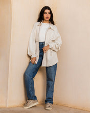 Soft Cinched jacket - Cream