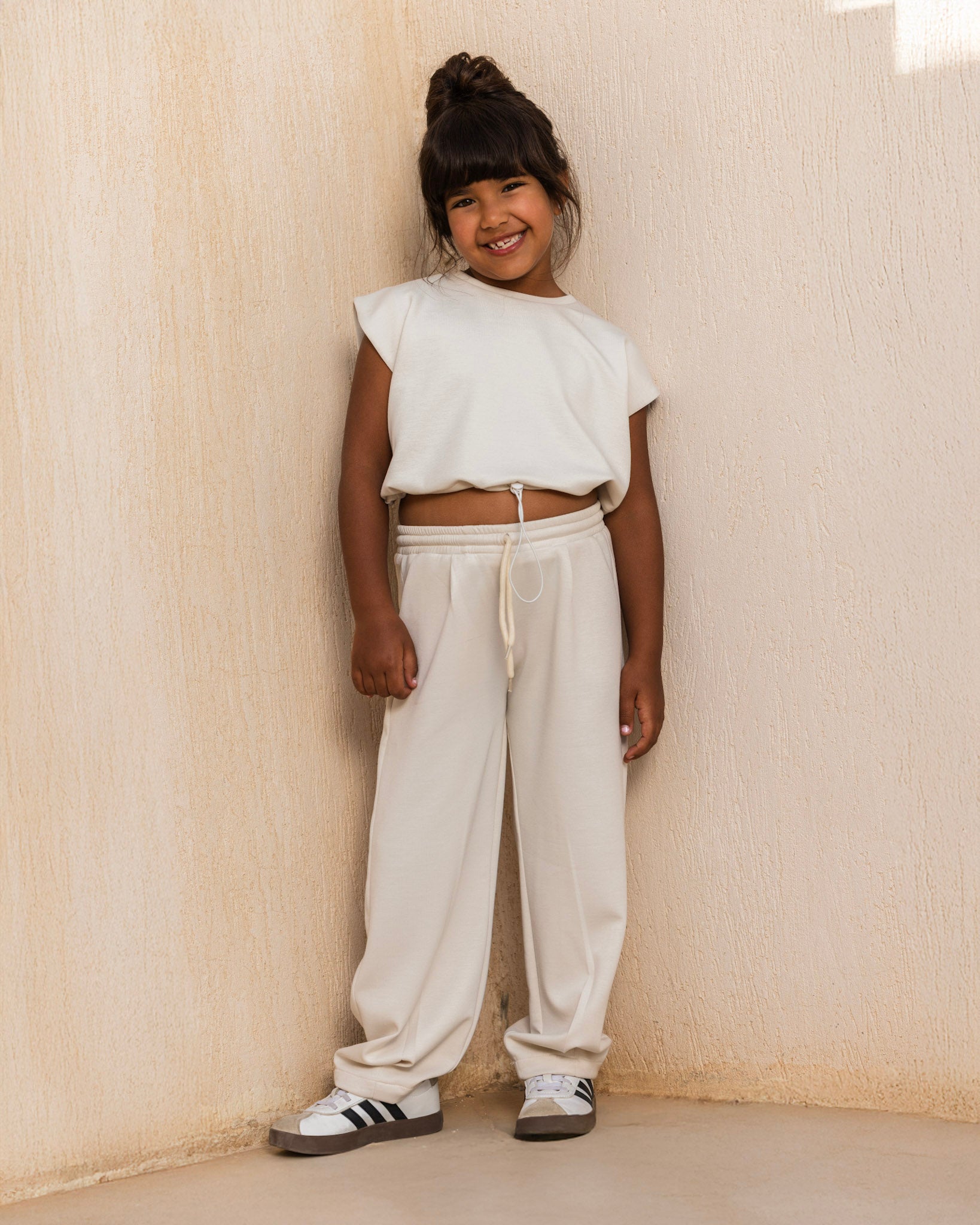 Soft Cinched Set Cream - Kids