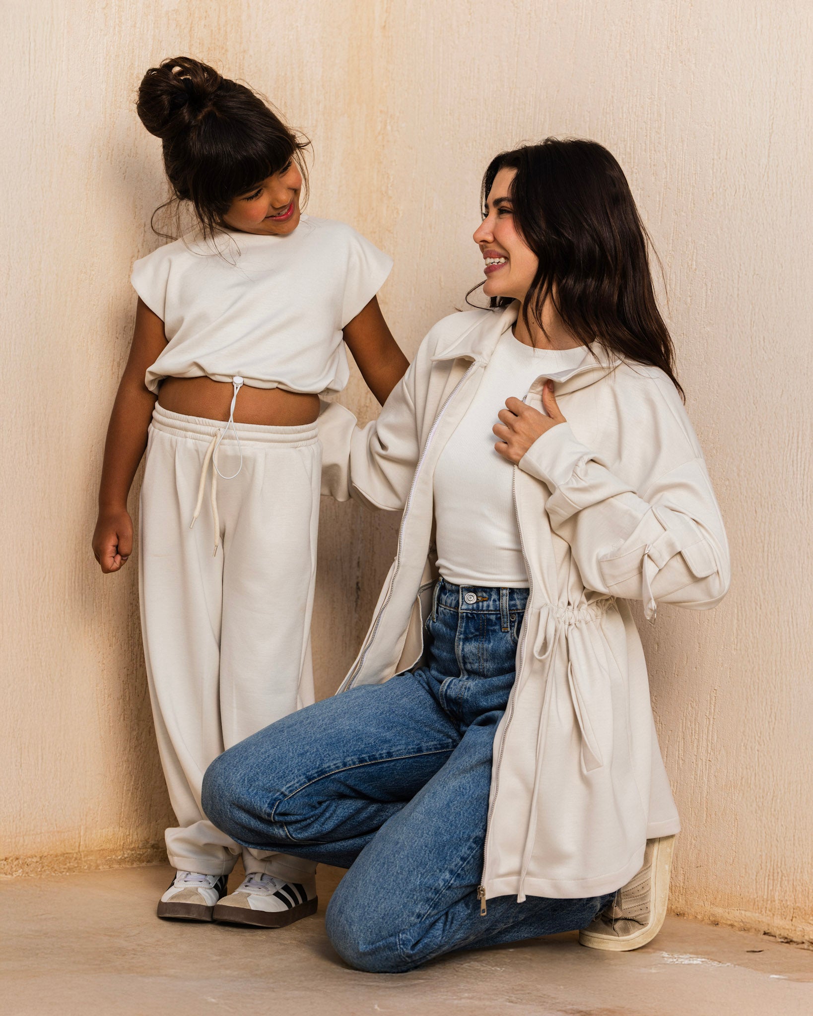 Soft Cinched Set Cream - Kids