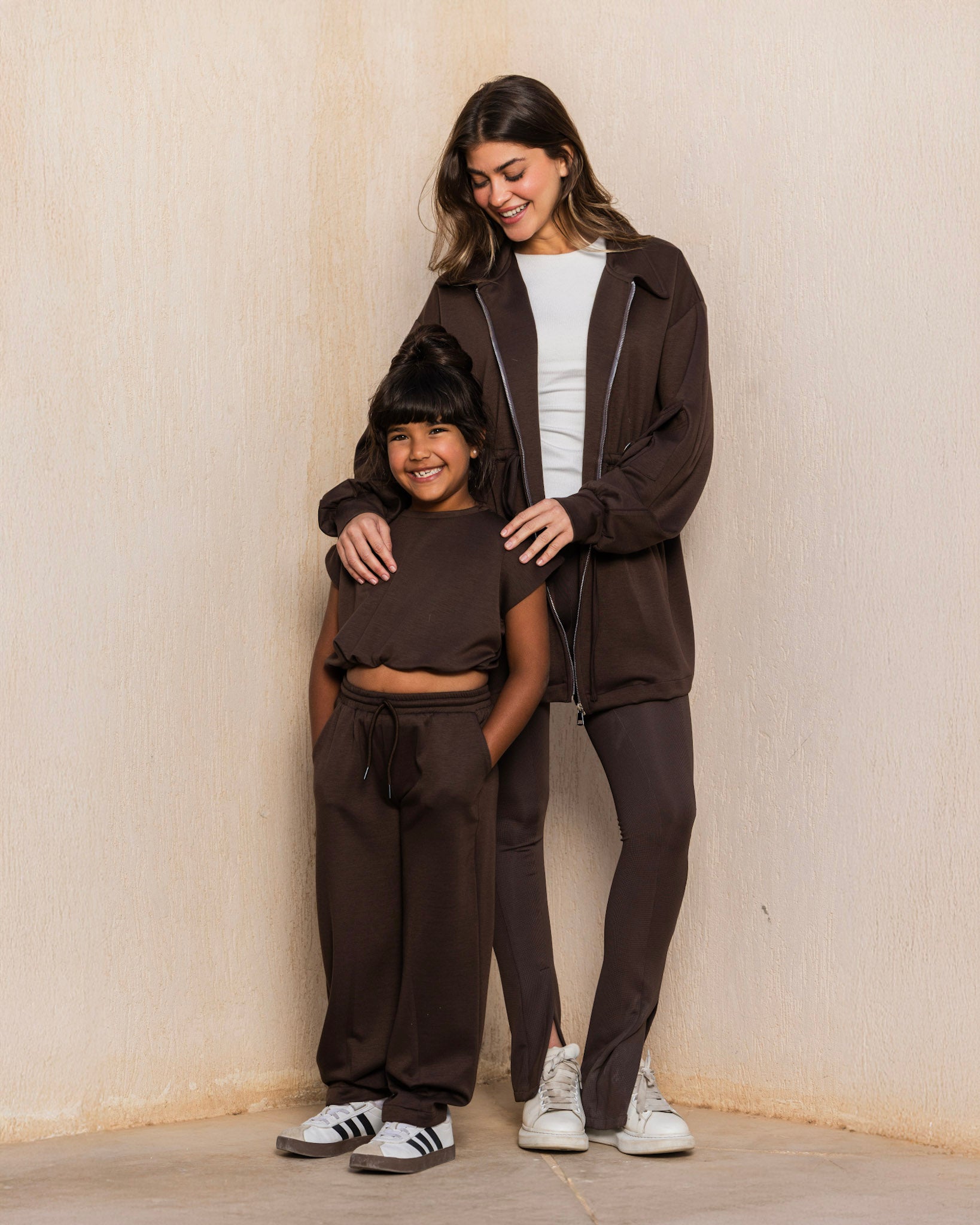 Soft Cinched Set Brown - Kids