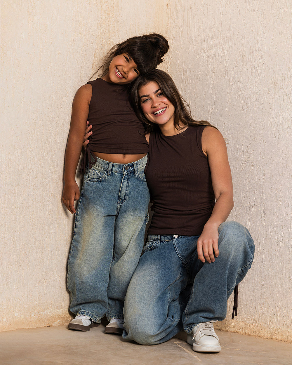 Adjustable Tank Top Brown - Kids