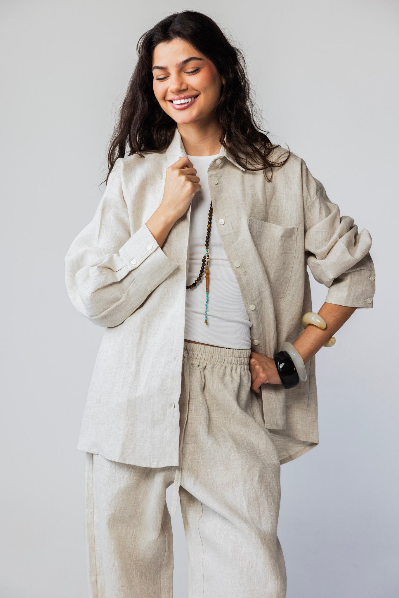 Tamaa edit Linen Shirt - Beige