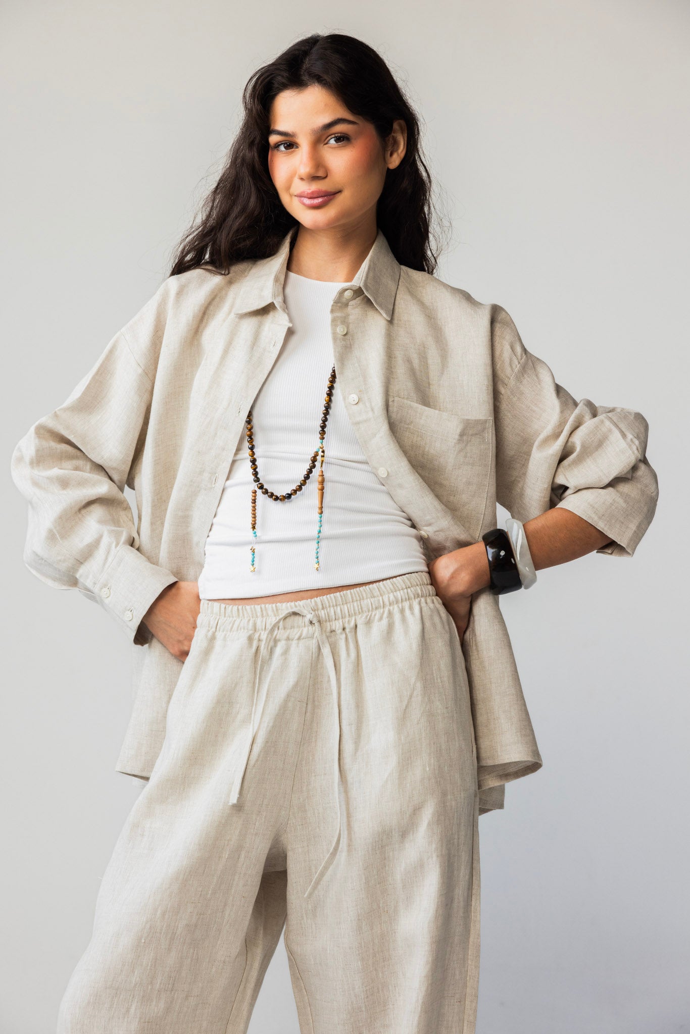 Tamaa edit Linen Shirt - Beige