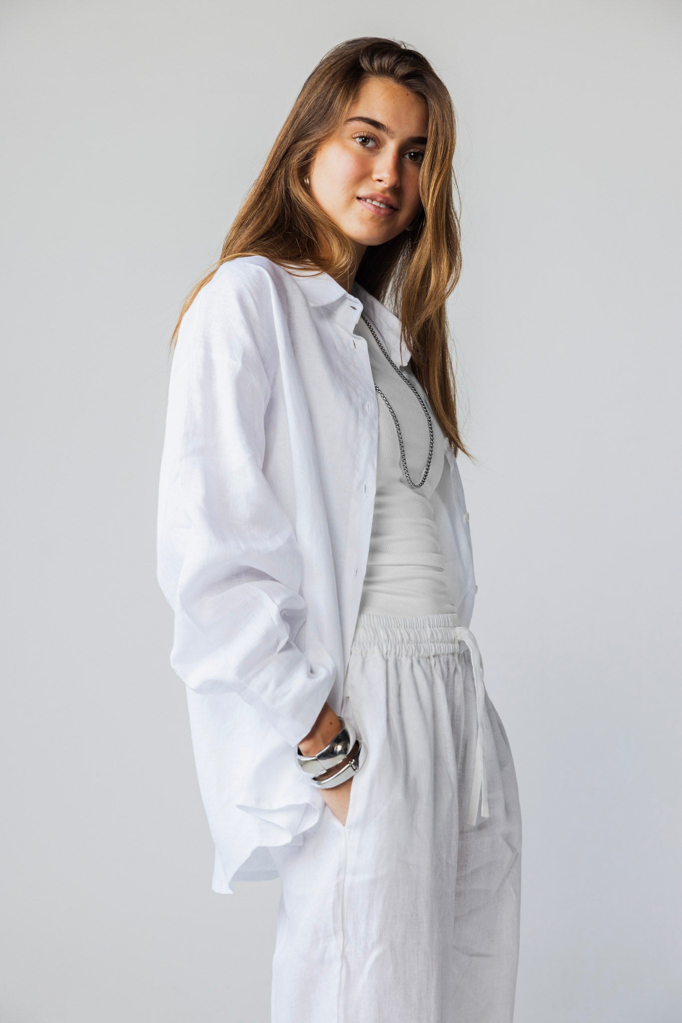 Tamaa edit Linen Shirt - White