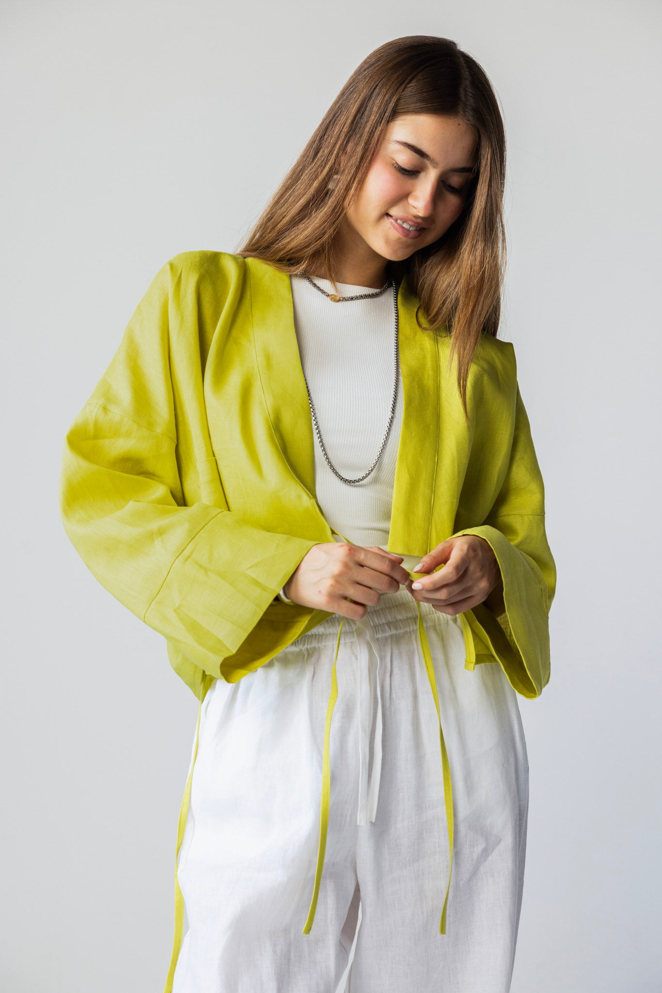 The Dune Tie - Lime Yellow