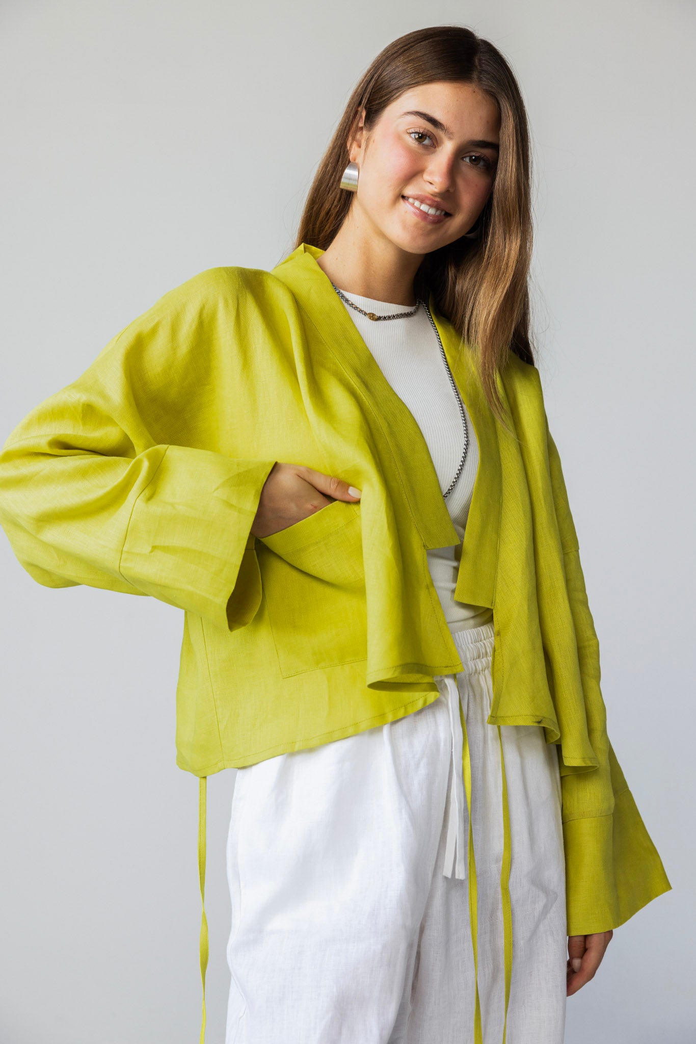 The Dune Tie - Lime Yellow