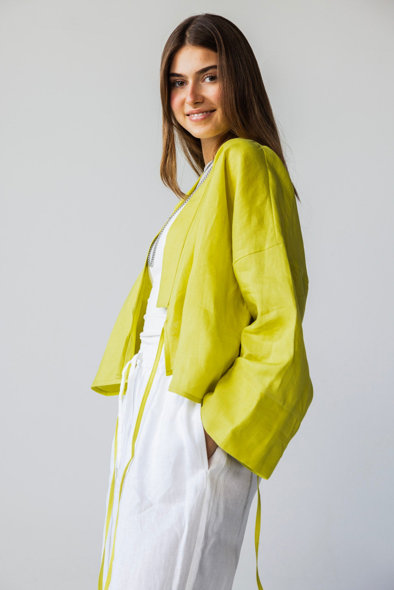 The Dune Tie - Lime Yellow