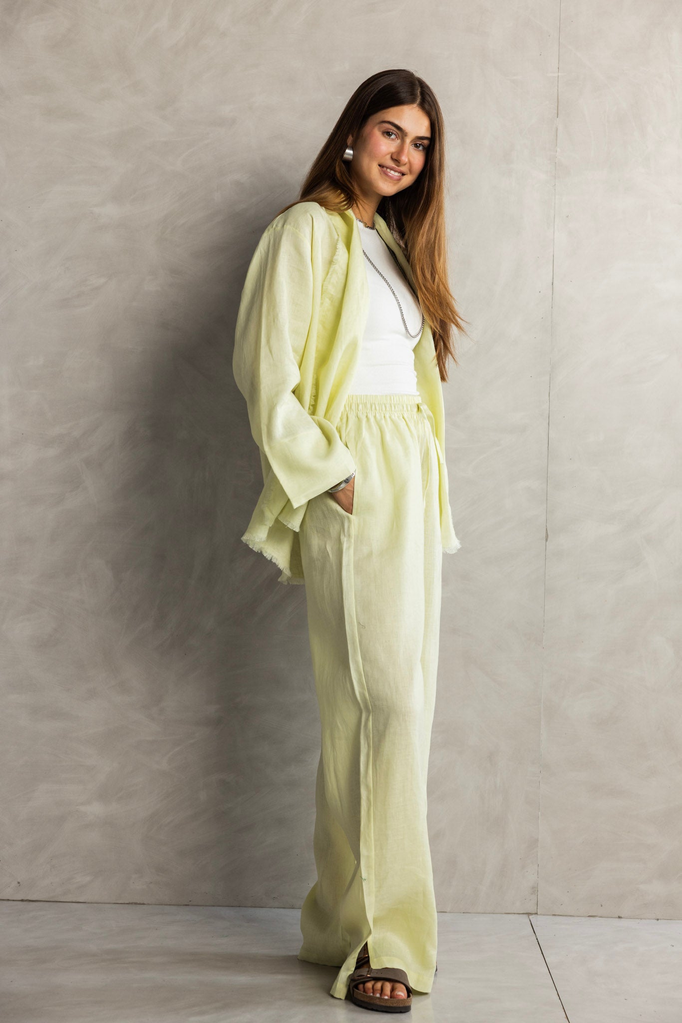 The Cutback Fringe Cardigan - Butter Yellow
