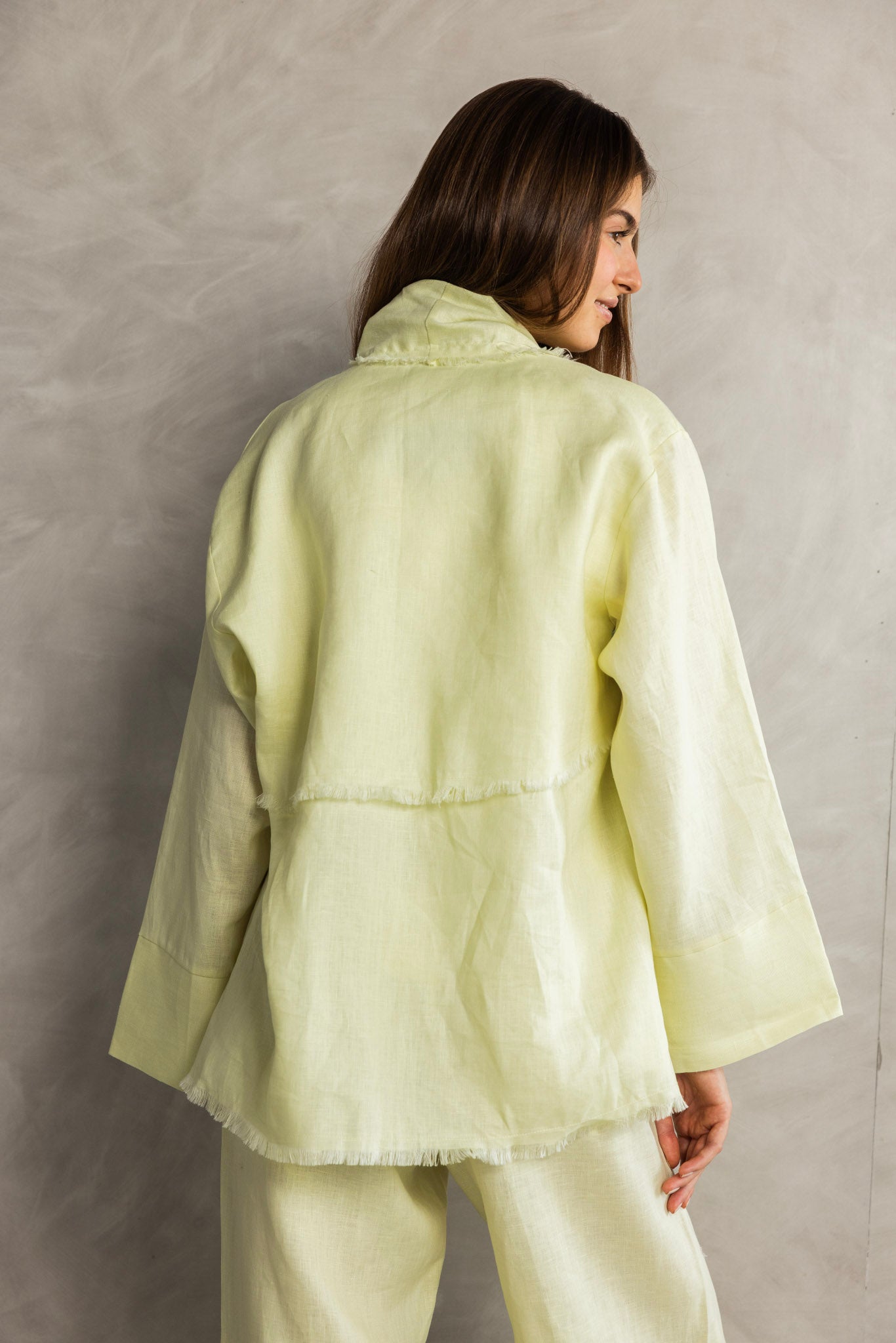 The Cutback Fringe Cardigan - Butter Yellow