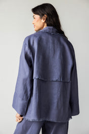The Cutback Fringe Cardigan - Midnight