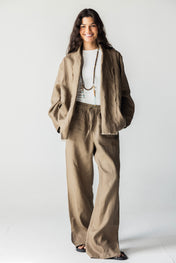 The Cutback Fringe Cardigan - Cafe