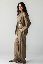 The Cutback Fringe Cardigan - Cafe