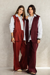 Settle In Edit Burgundy Set- Adult