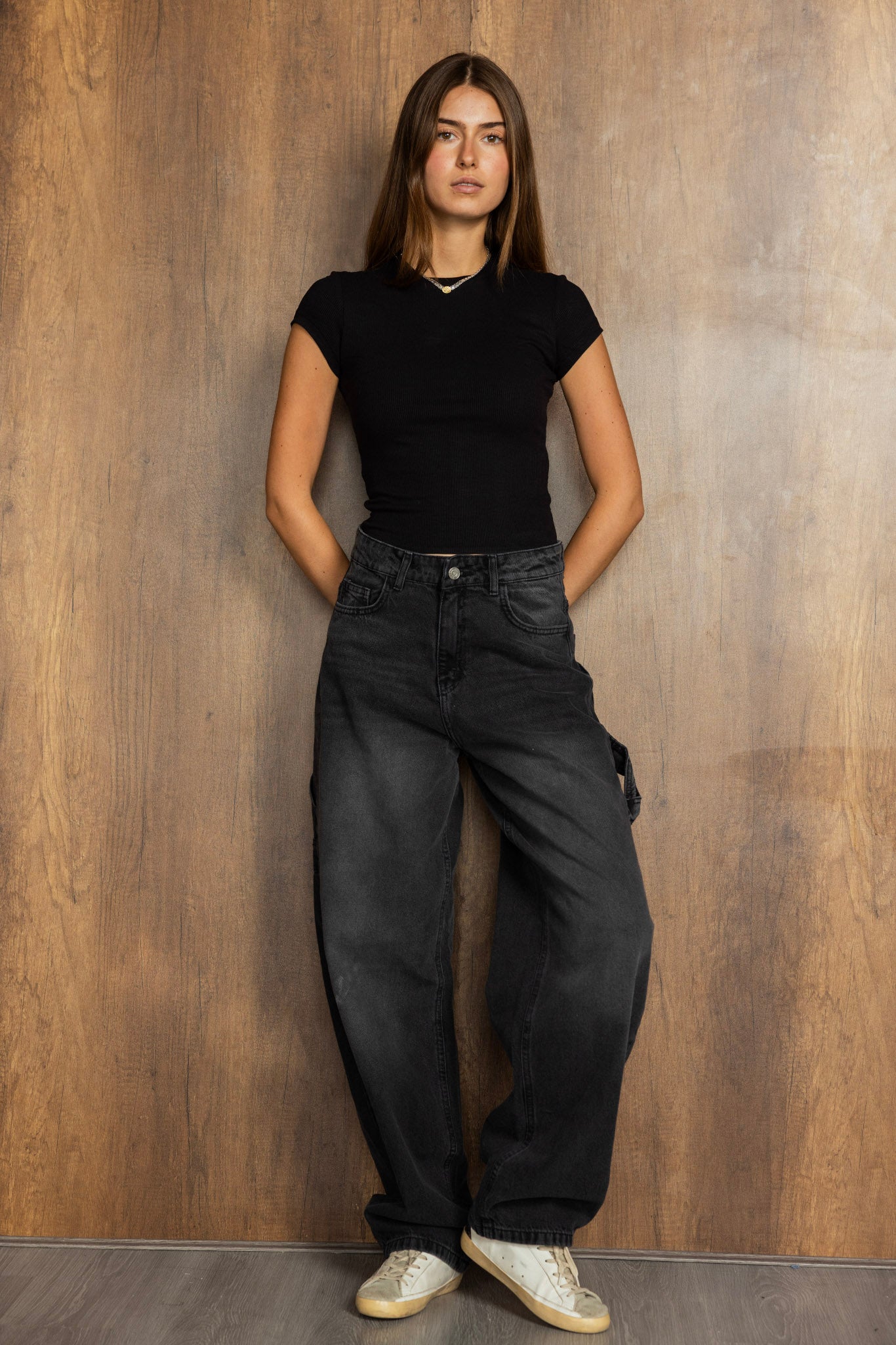 Short Sleeve Black Tank Top - Adults