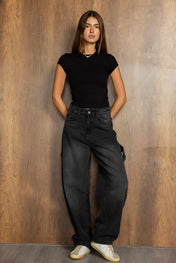 Short Sleeve Black Tank Top - Adults