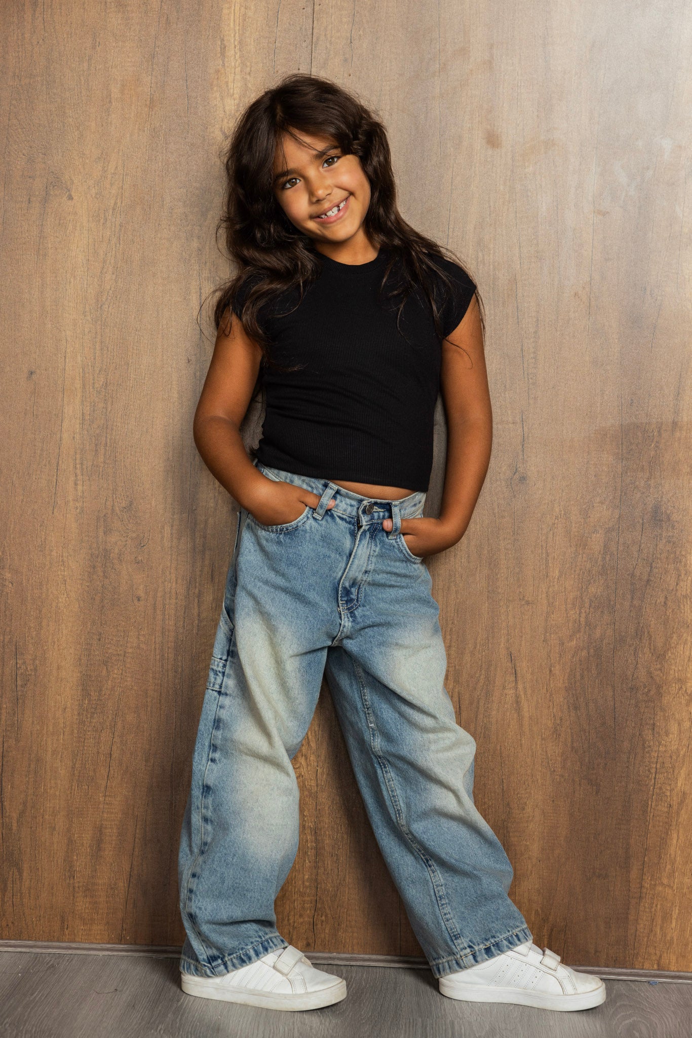 Short Sleeve Black Tank Top - Kids