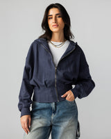 The Pleated Zip-Up Air Force Blue - Adults
