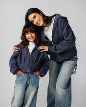 The Pleated Zip-Up Air Force Blue - Kids