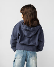 The Pleated Zip-Up Air Force Blue - Kids