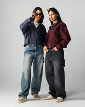 The Pleated Zip-Up Burgundy - Adults