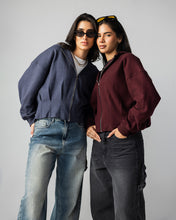 The Pleated Zip-Up Burgundy - Adults