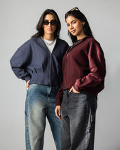 The Pleated Zip-Up Burgundy - Adults