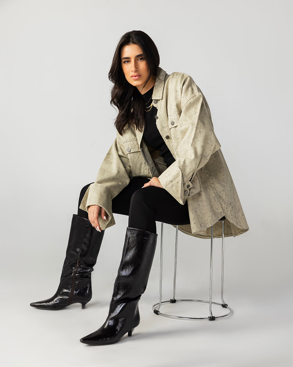 The Paint-Storm Shirt Olive