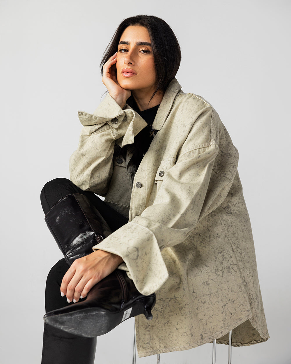The Paint-Storm Shirt Olive
