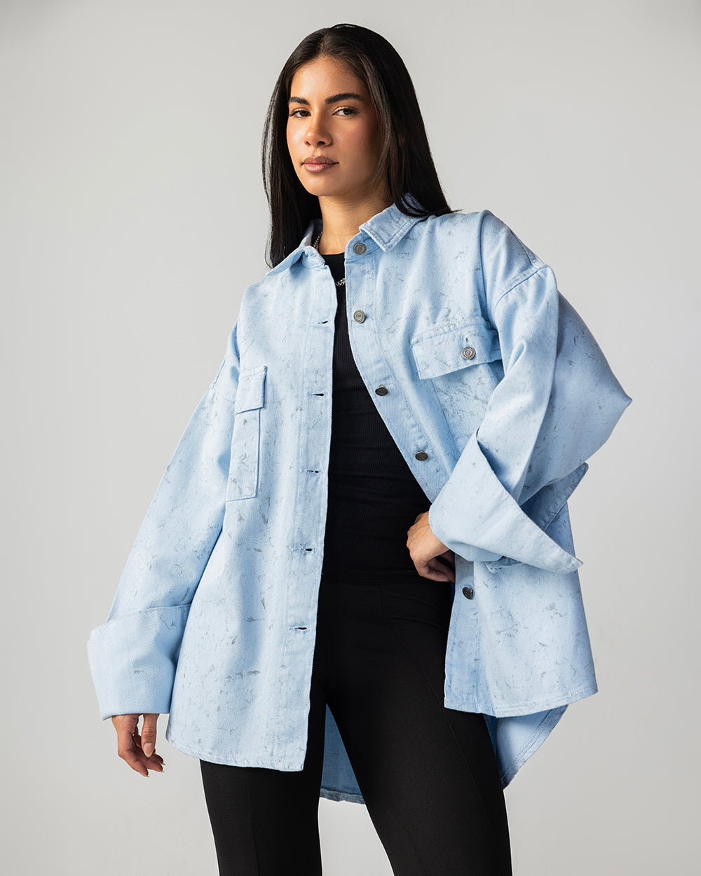 The Paint-Storm Shirt Light Blue