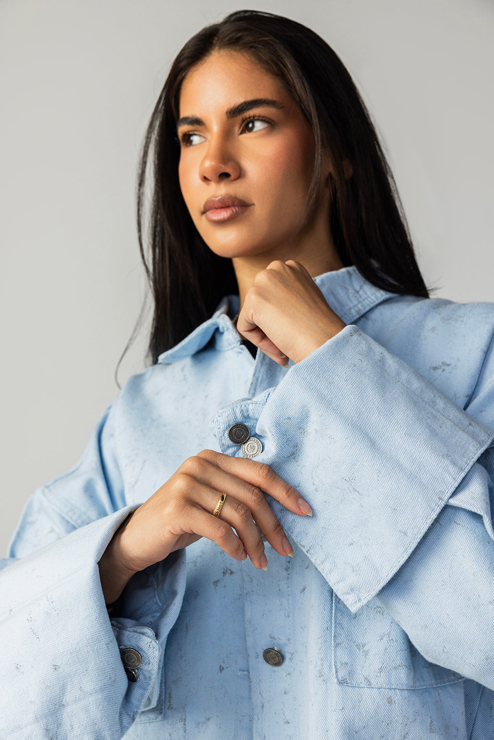 The Paint-Storm Shirt Light Blue