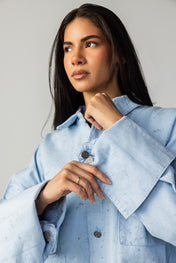 The Paint-Storm Shirt Light Blue
