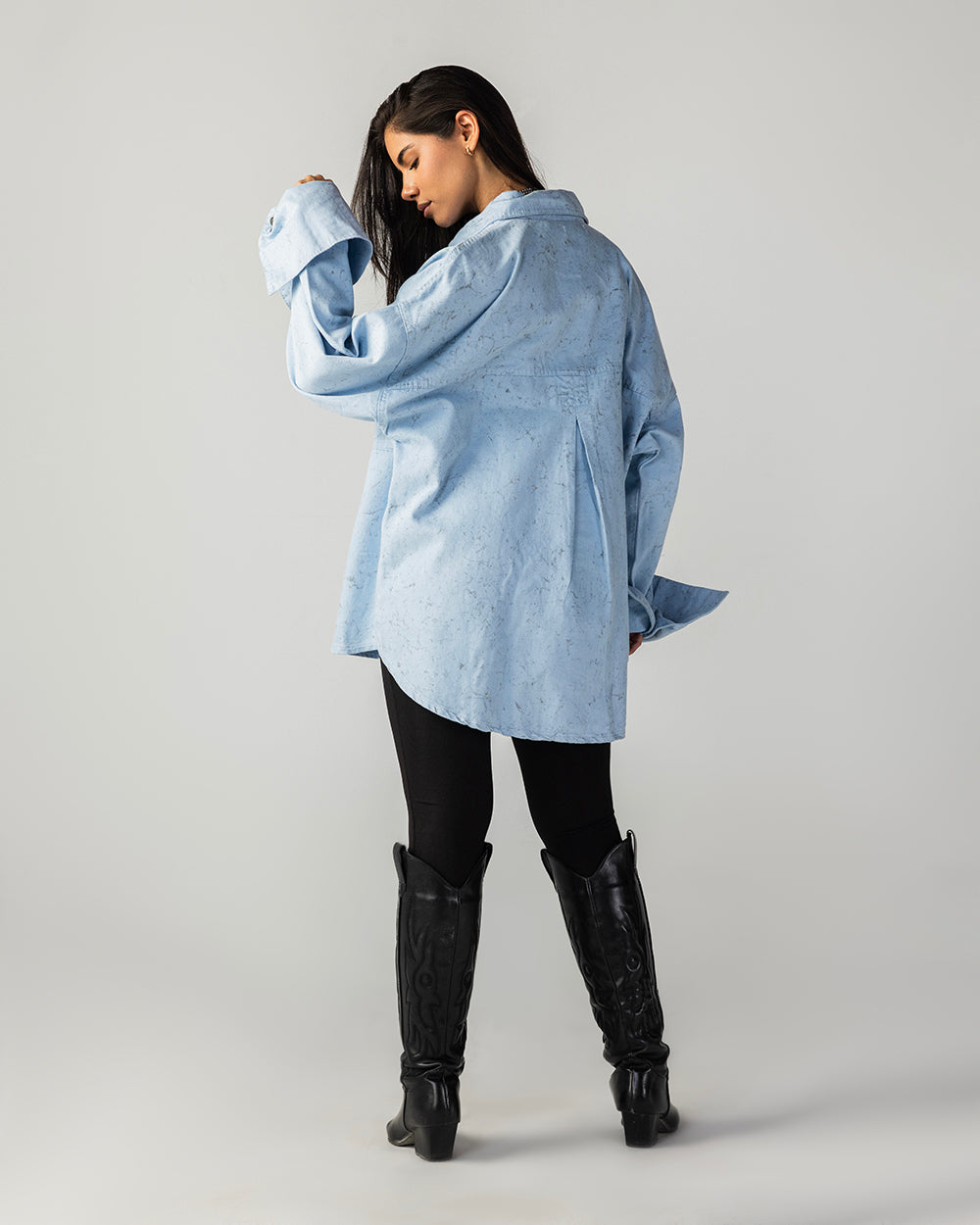 The Paint-Storm Shirt Light Blue